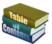 Tips, Tricks & Other Helpful Hints: Creating a table of ...