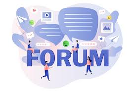 Concept de forum conversation sur les messages de discussion sur Internet  dans les réseaux sociaux en ligne | Vecteur Premium